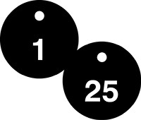 Accu-Ply™ Safety Tags Numbered Engraved Tags