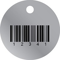 Custom Perma-Black™ Stainless Steel Tags