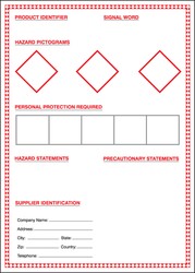 CUSTOM GHS SIGN - FORMAT 2