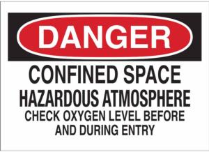 Danger Confined Space Hazardous Atmosphere