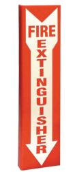 Fire Extinguisher L-style 90° sign