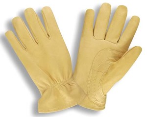 Gold Grain Goatskin Drivers Gloves