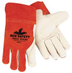 Red Ram Mig/Tig double leather gloves, w/ 2 1/2" safety cuff