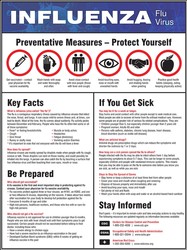 Safety Poster: Influenza - Flu Virus