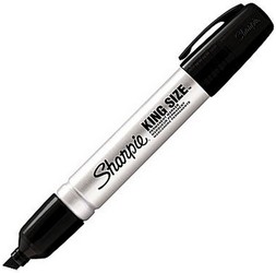 Permanent Industrial Marker: Broad Chisel Point