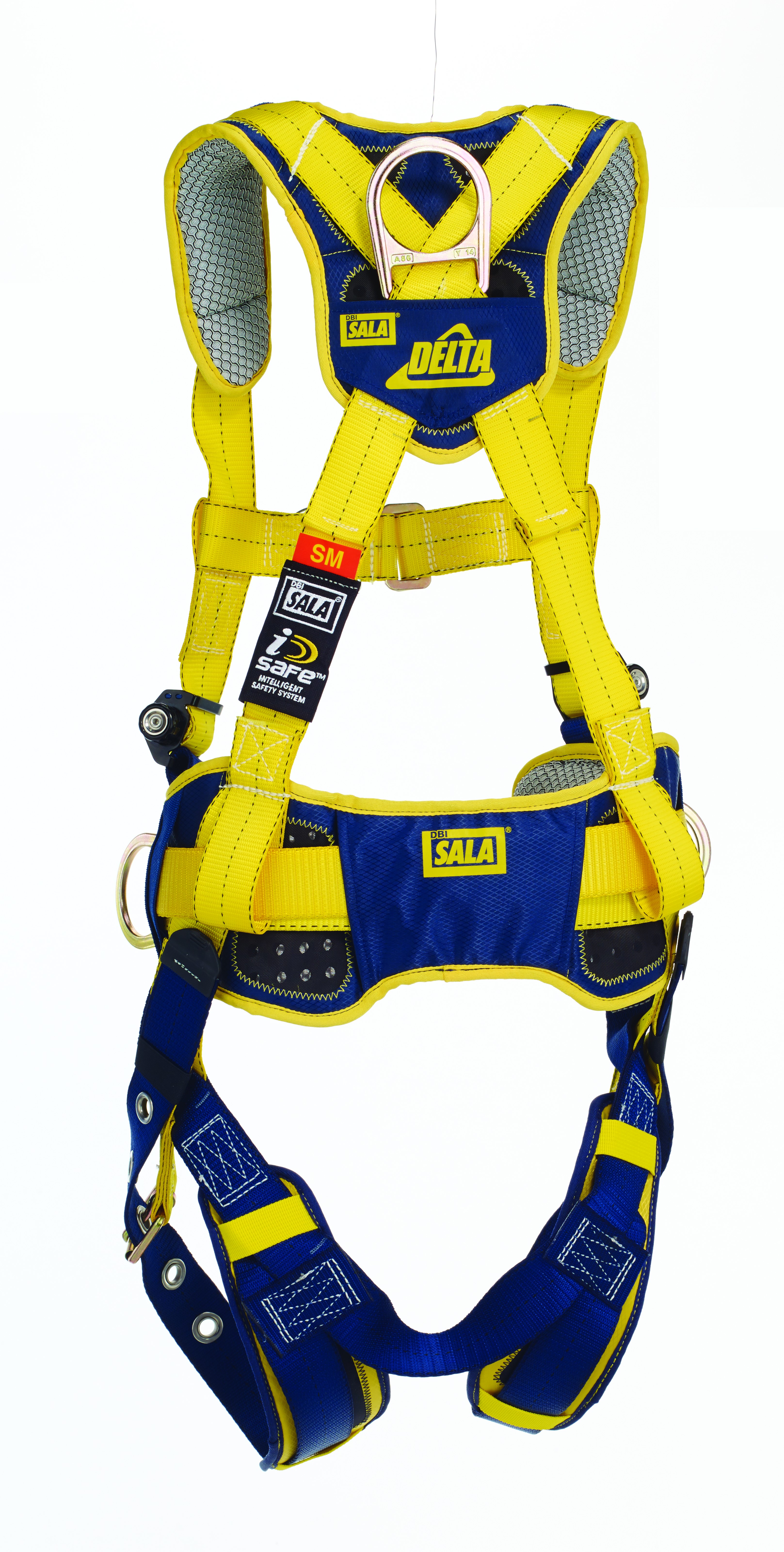 Construction style positioning/climbing harness