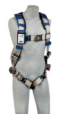 Harness w/ web-locking quick-connect chest & leg straps