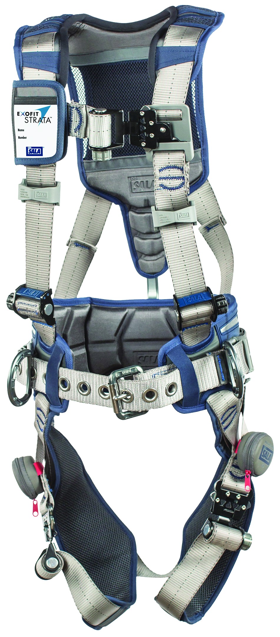 Construction style positioning harness w/ Revolver quick-connect legs