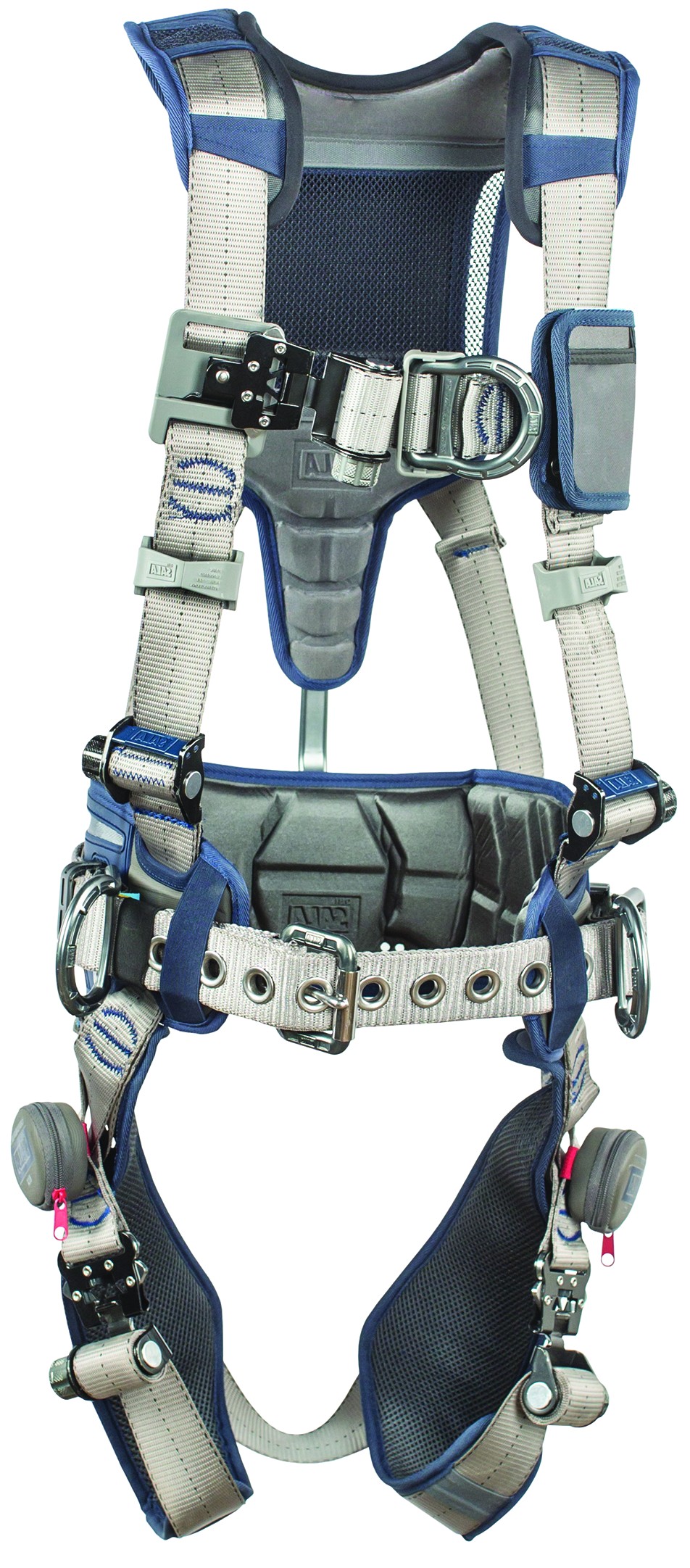 Construction style positioning/climbing harness w/ Revolver quick-connect legs