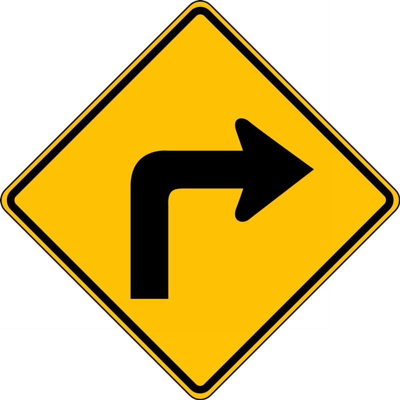 Direction Sign: Right Turn