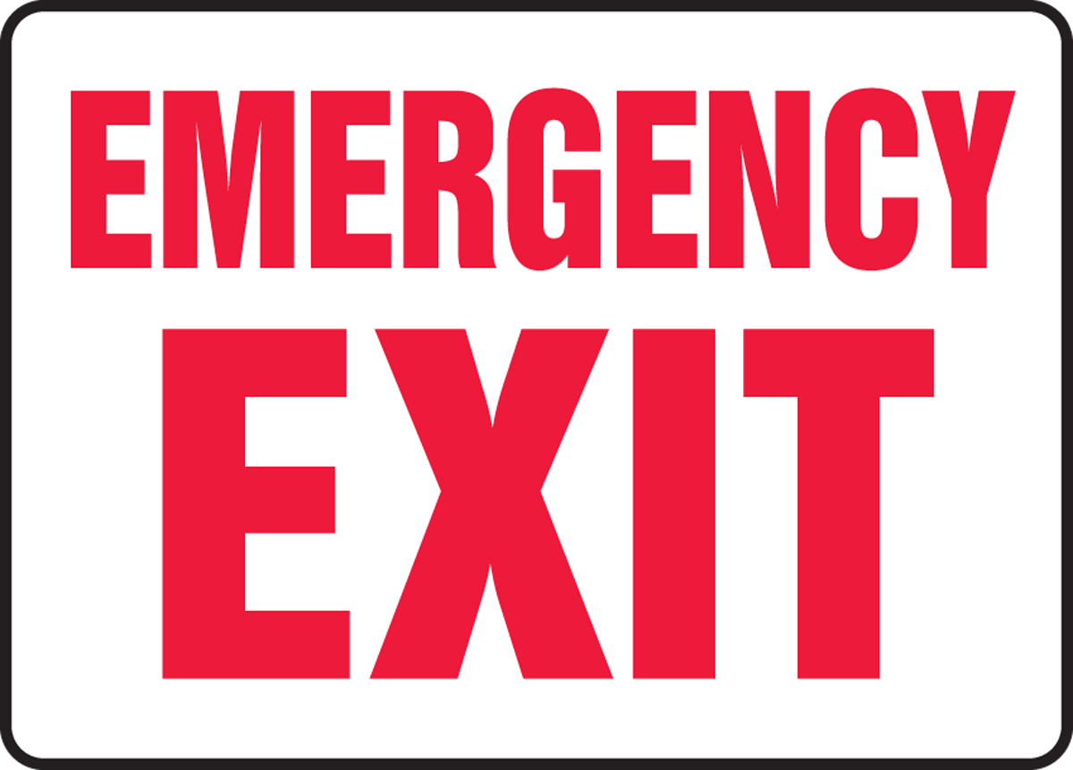 Safety Sign: Emergency Exit