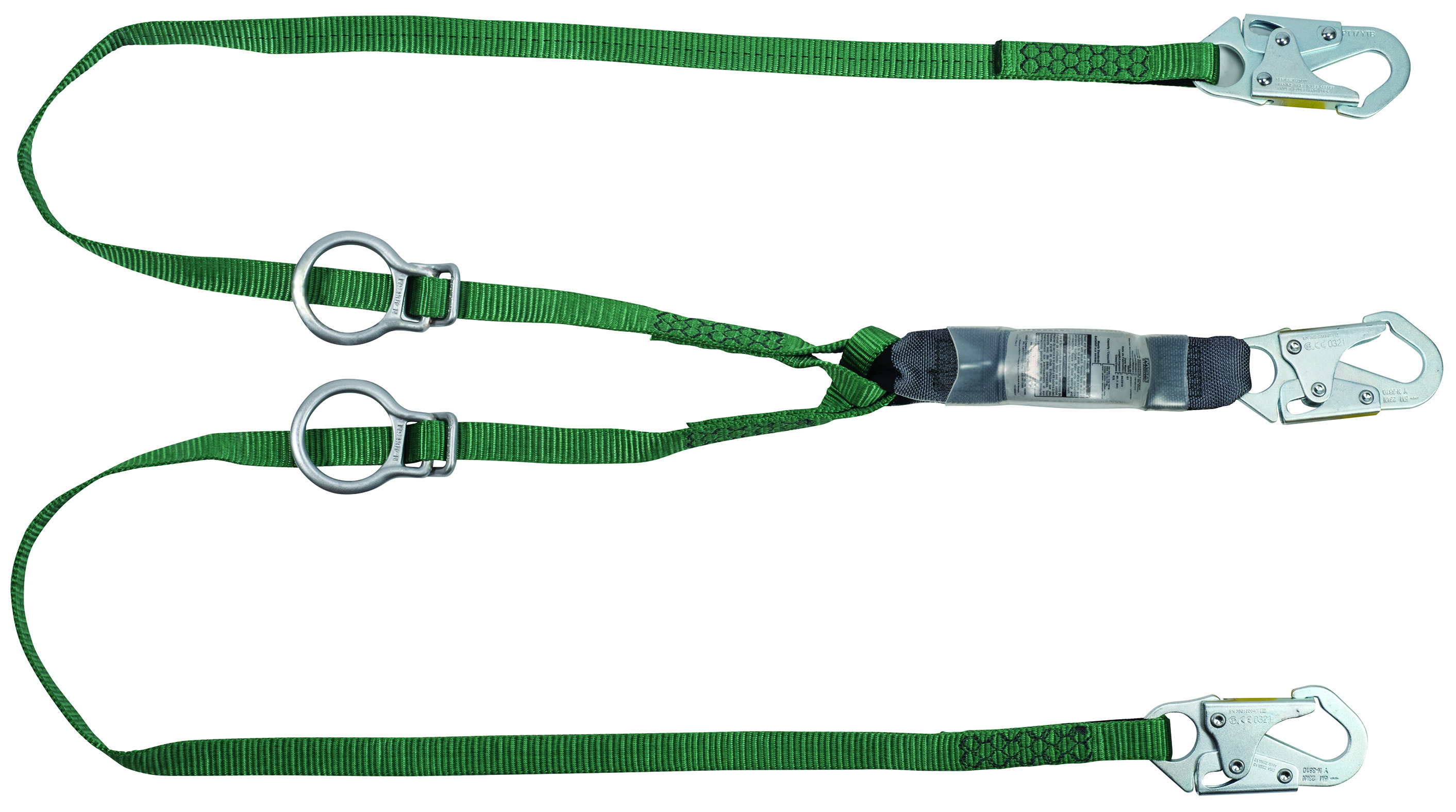 Twin-leg, tie-back lanyard