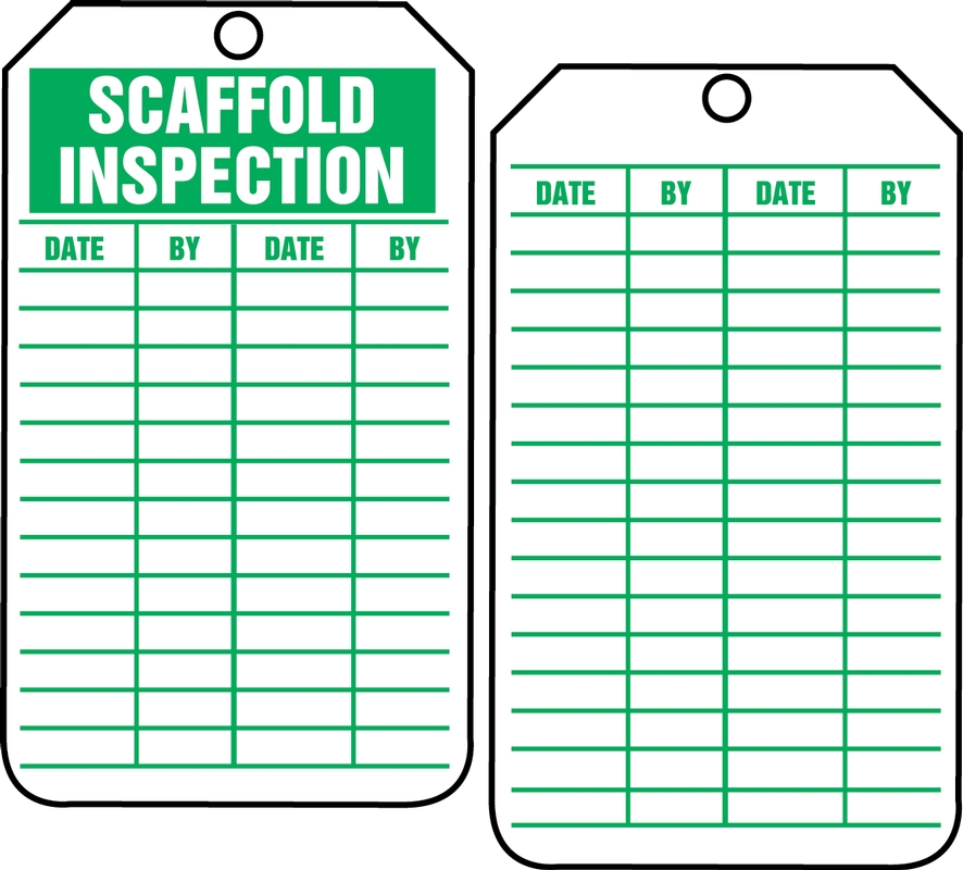 Equipment Status Safety Tag: Scaffold Inspection