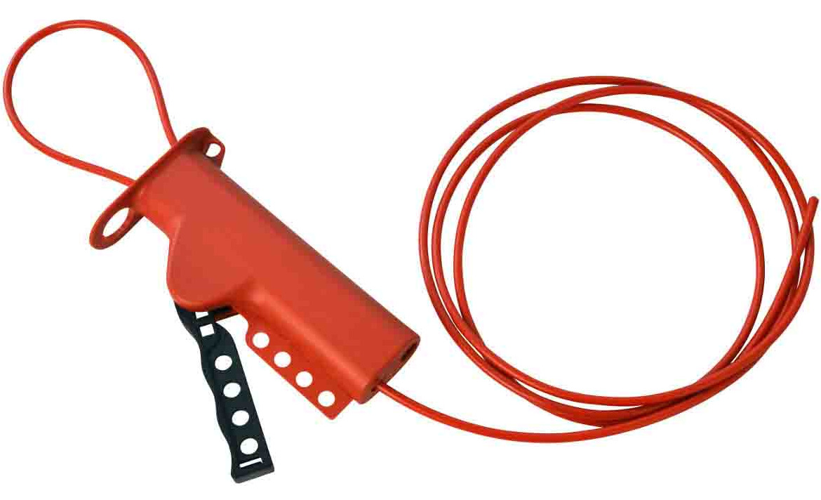 All-purpose cable lockout w/ 8' sheathed cable