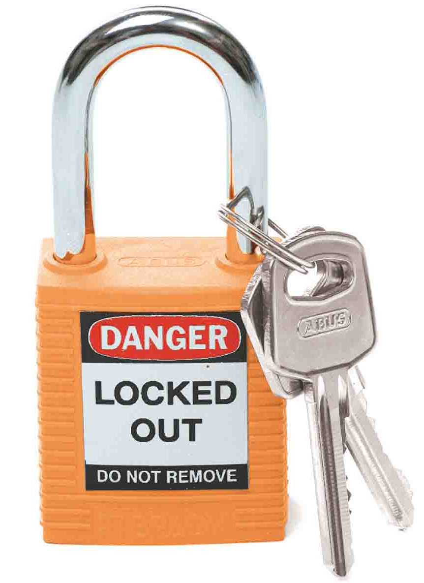 Reinforced nylon padlock w/ 1 1/2" shackle