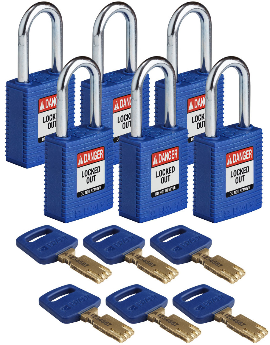 1 1/2" Steel shackle, keyed alike