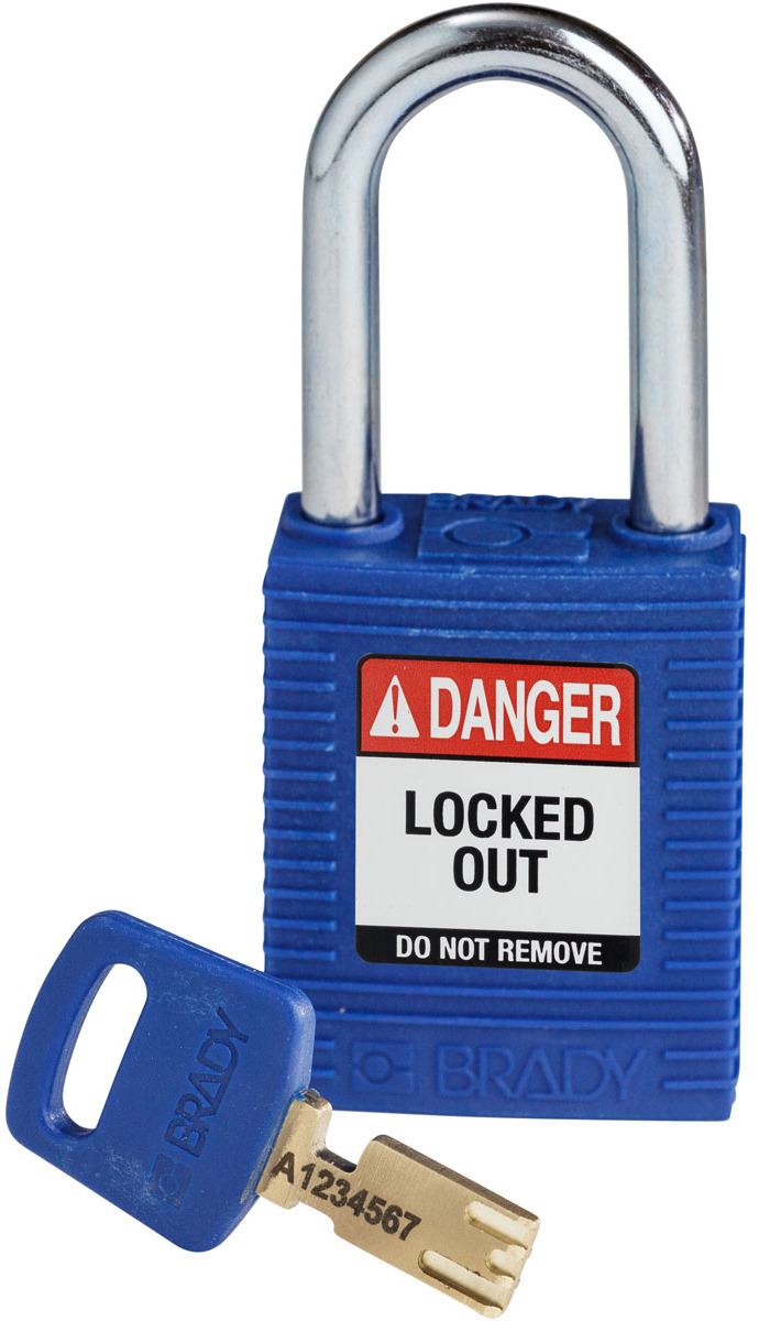 1 1/2" Steel shackle, keyed different