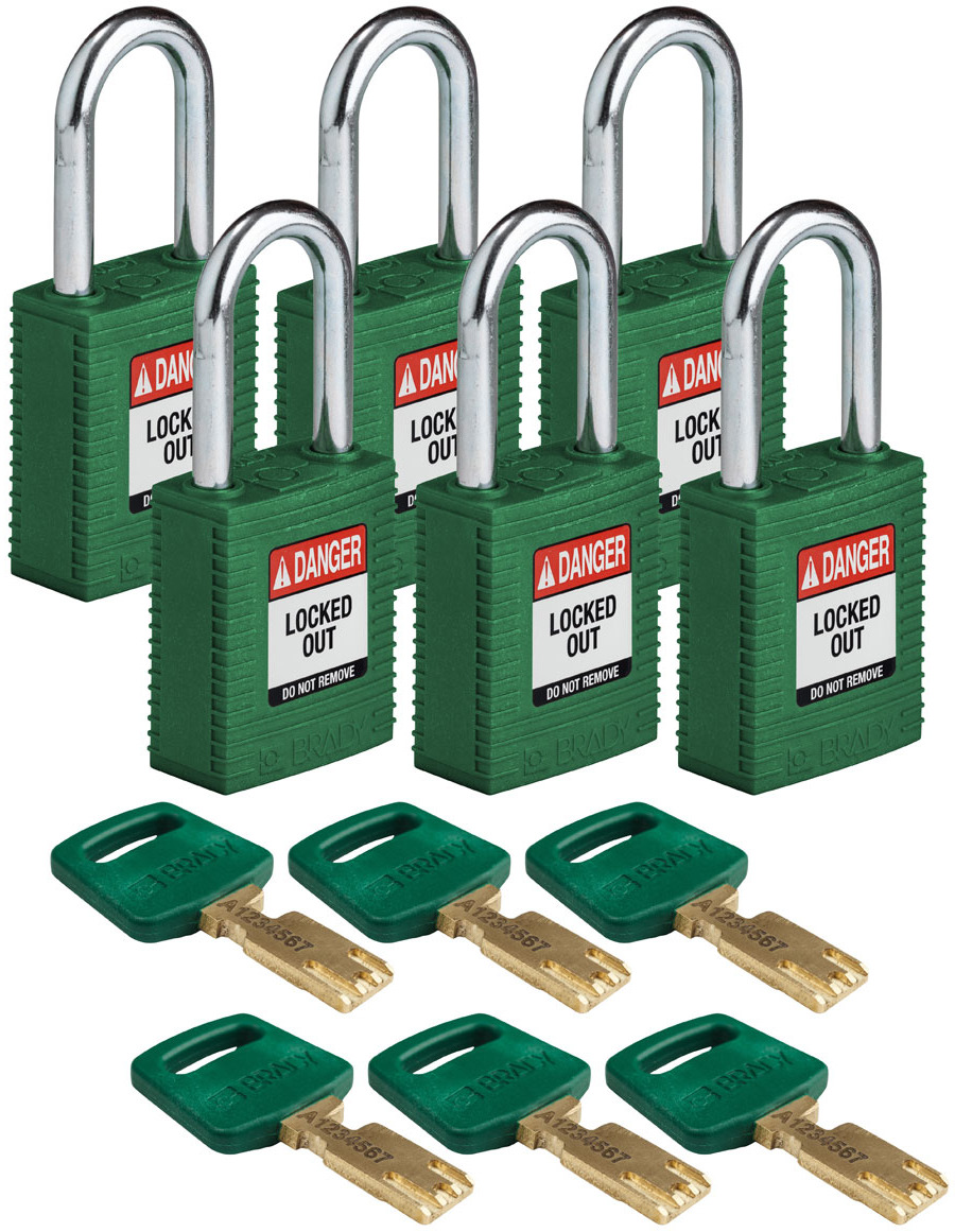 1 1/2" Steel shackle, keyed alike