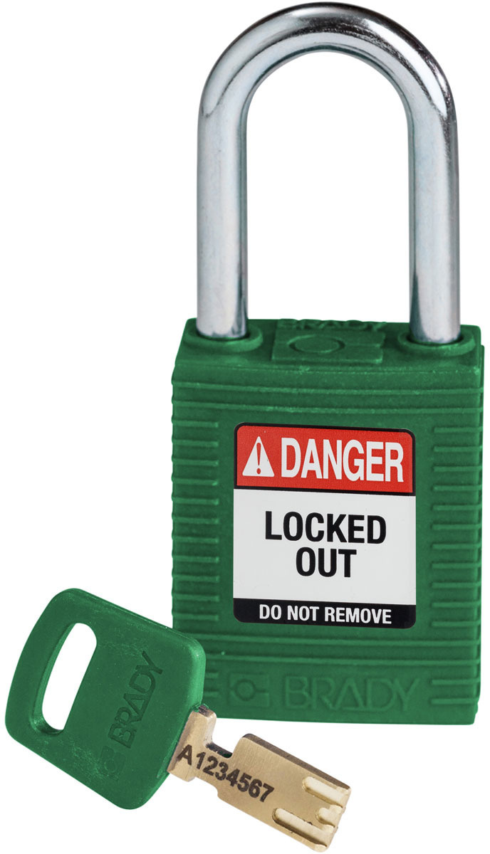 1 1/2" Steel shackle, keyed different