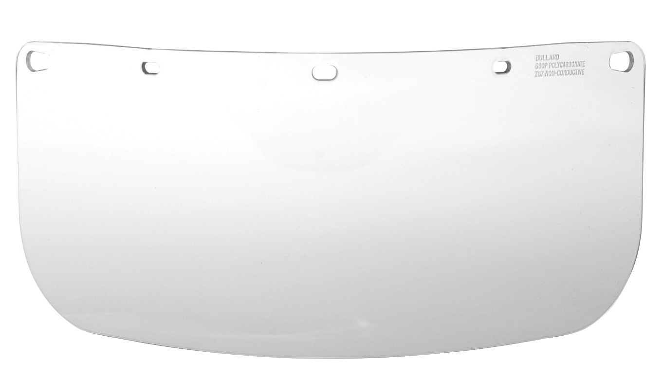 Polycarbonate visor, extra thick