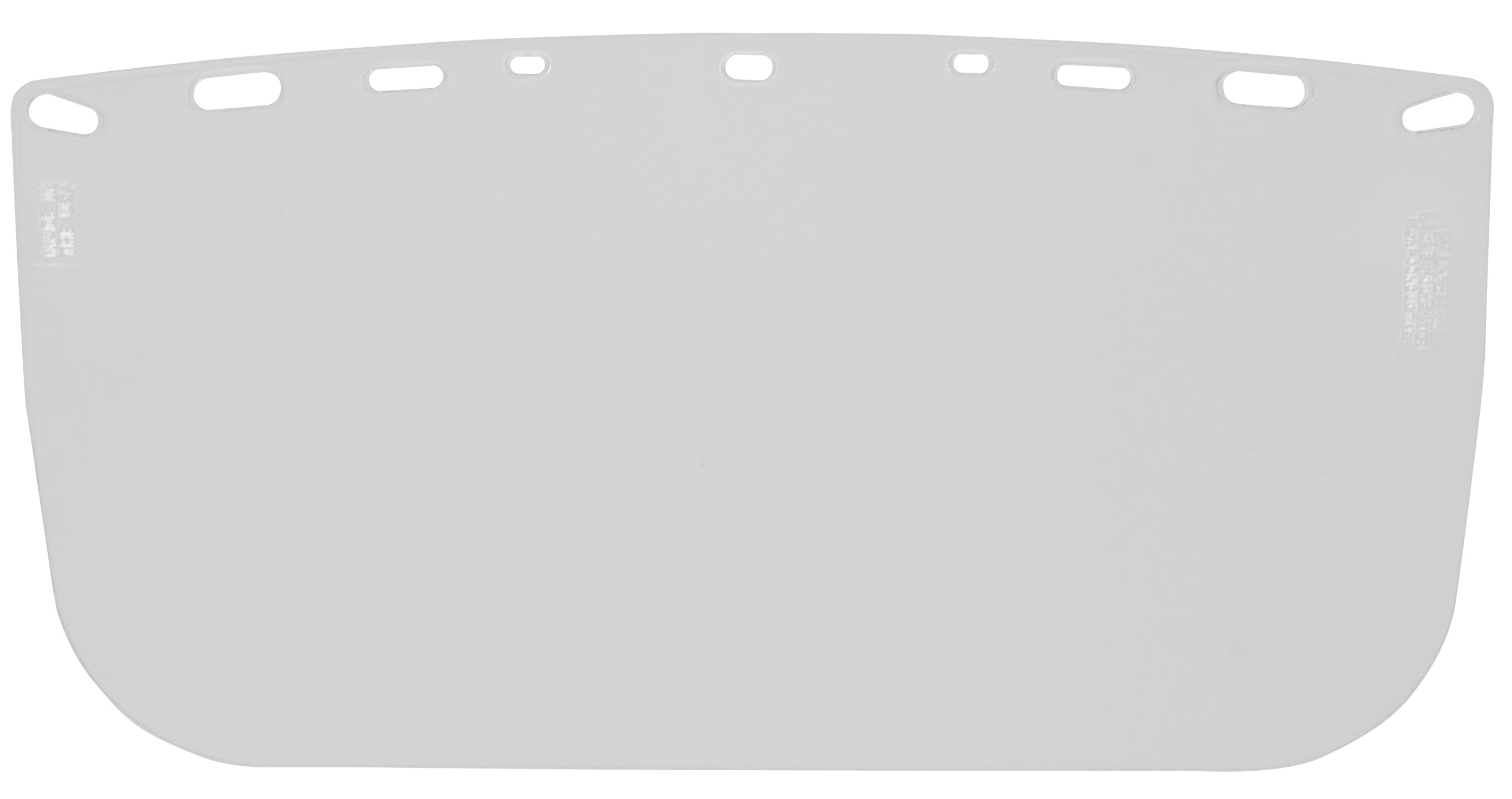 Flat polyester visor