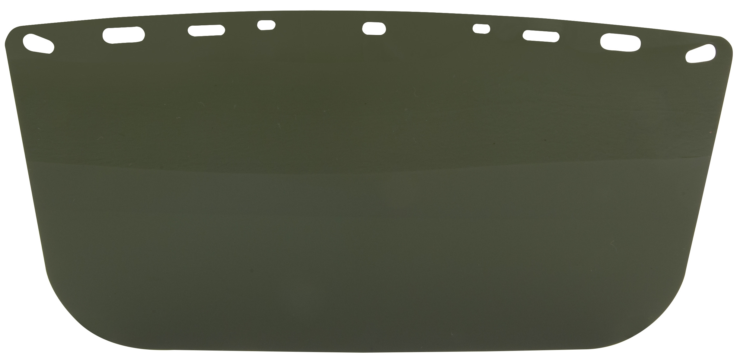 Flat multi-fit polycarbonate visor