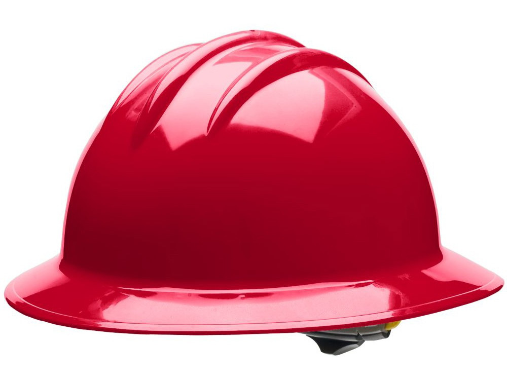 Pyramex Forest Green Full Brim Hard Hat – 6-Point Ratchet Suspension – ANSI Class C, G, E