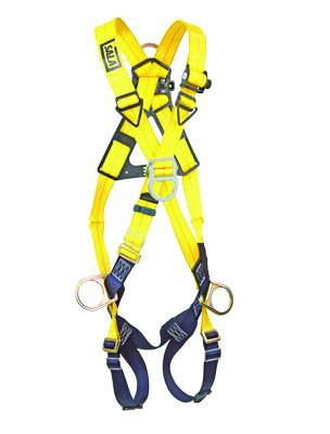 Cross-over style harness w/ pass-through legs