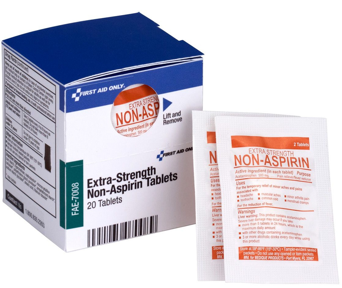 Extra strength non-aspirin refill, 2/pk