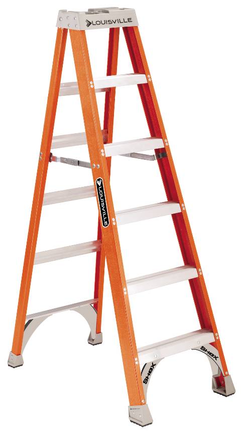 Fiberglass step ladder