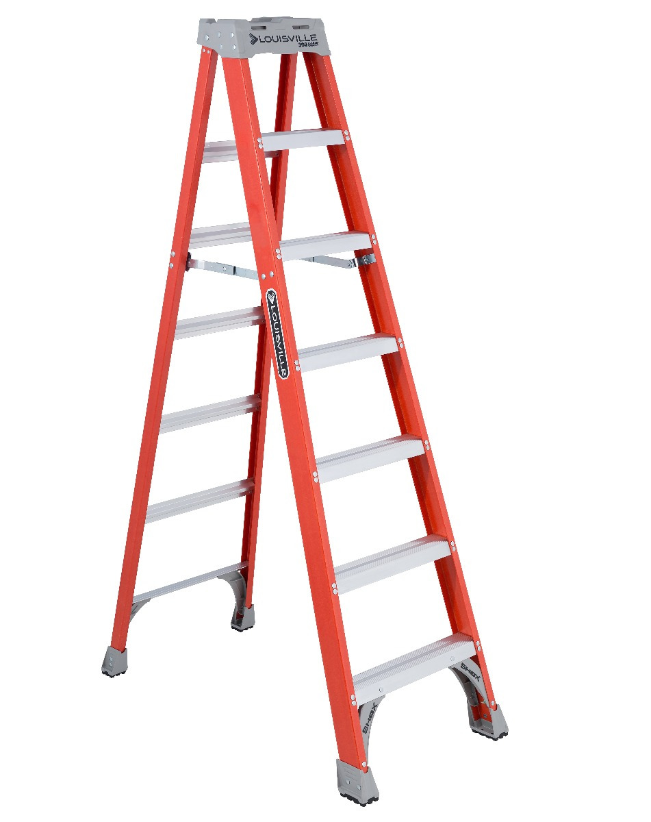 Fiberglass step ladder