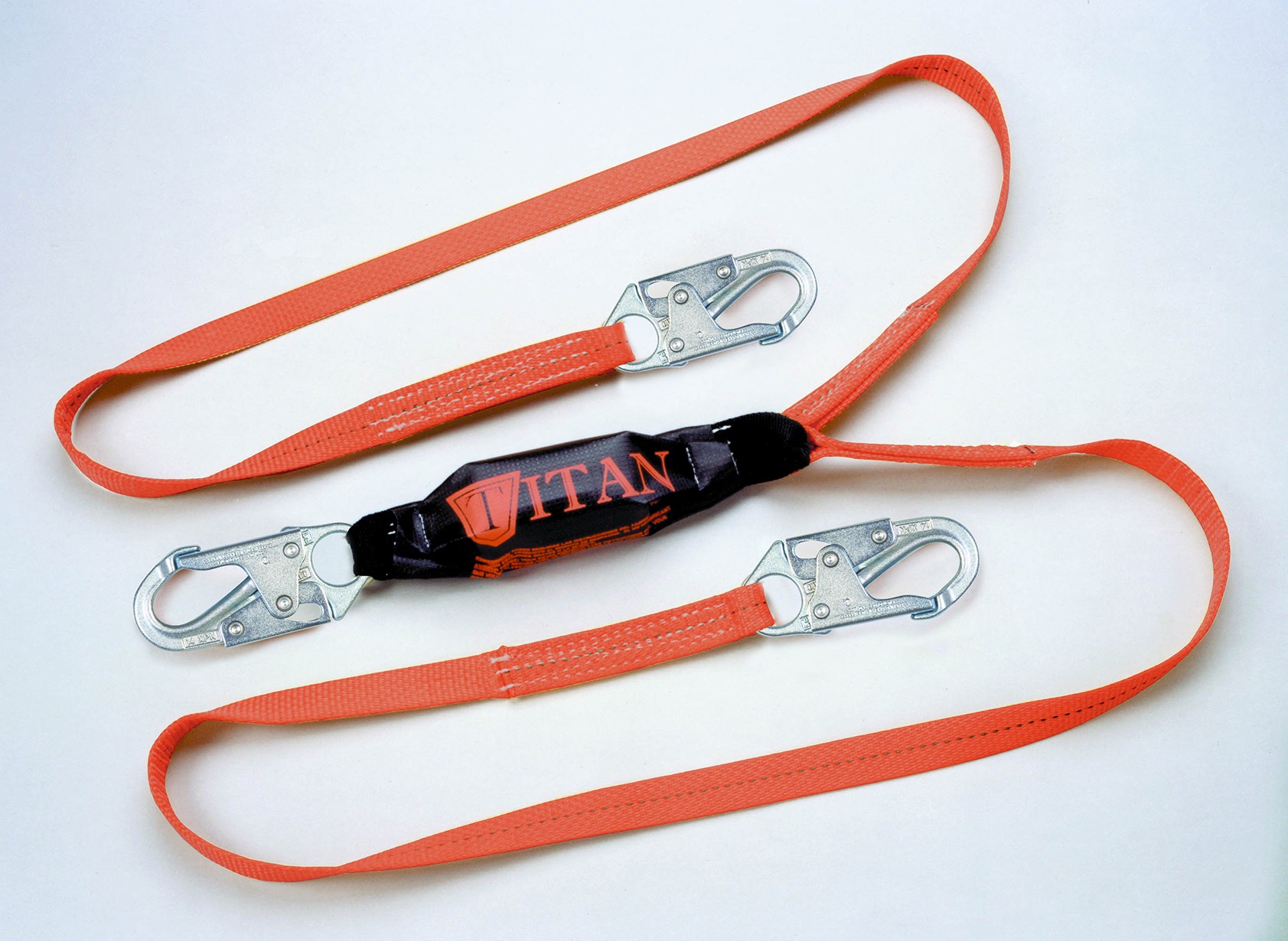 Pack-type lanyard w/ snap hooks all ends