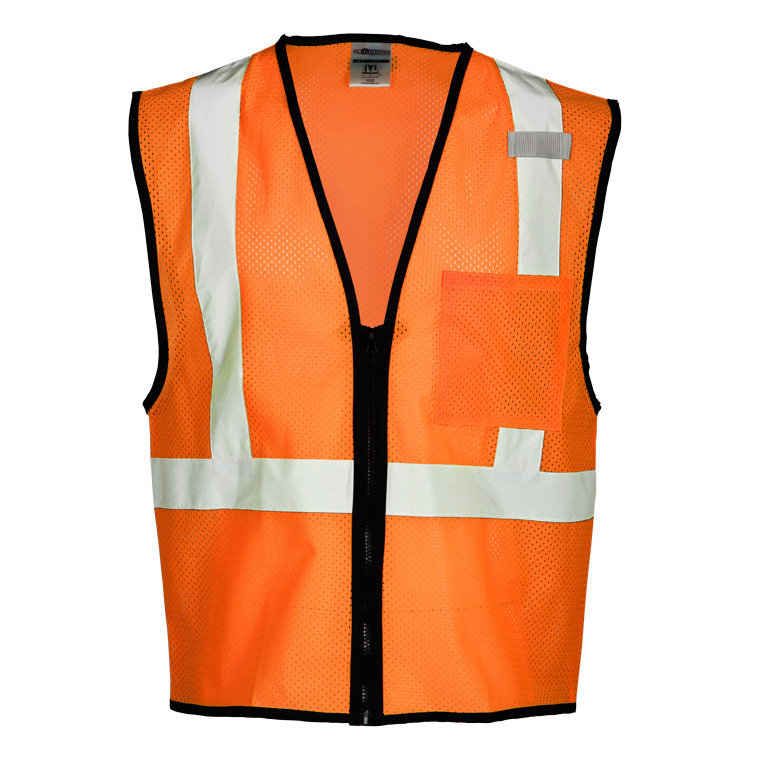 Single pocket zipper mesh vest