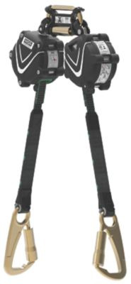 V-SHOCK mini-personal fall limiter, twin leg, aluminum rebar