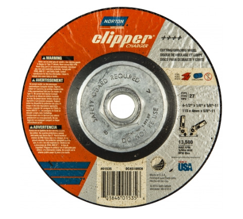 Clipper Charger Grinding and Cutting Combo Wheels - Type 27