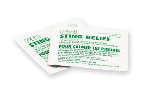 Sting Relief Wipes