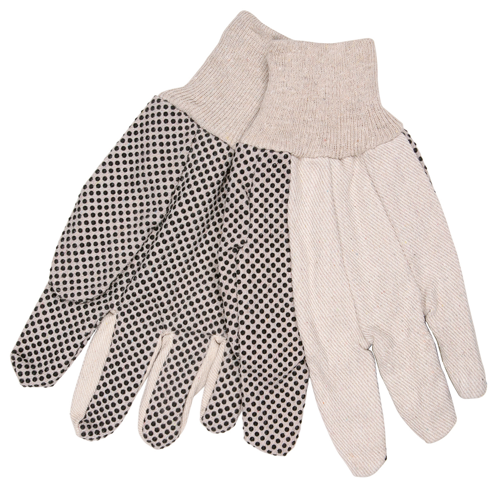 Dotted Cotton Canvas Gloves, 8808