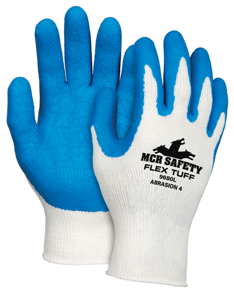 FlexTuff Latex-Dipped Gloves, 9681-L