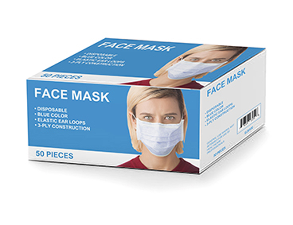 Disposable Ear-Loop Face Mask, ELM100 