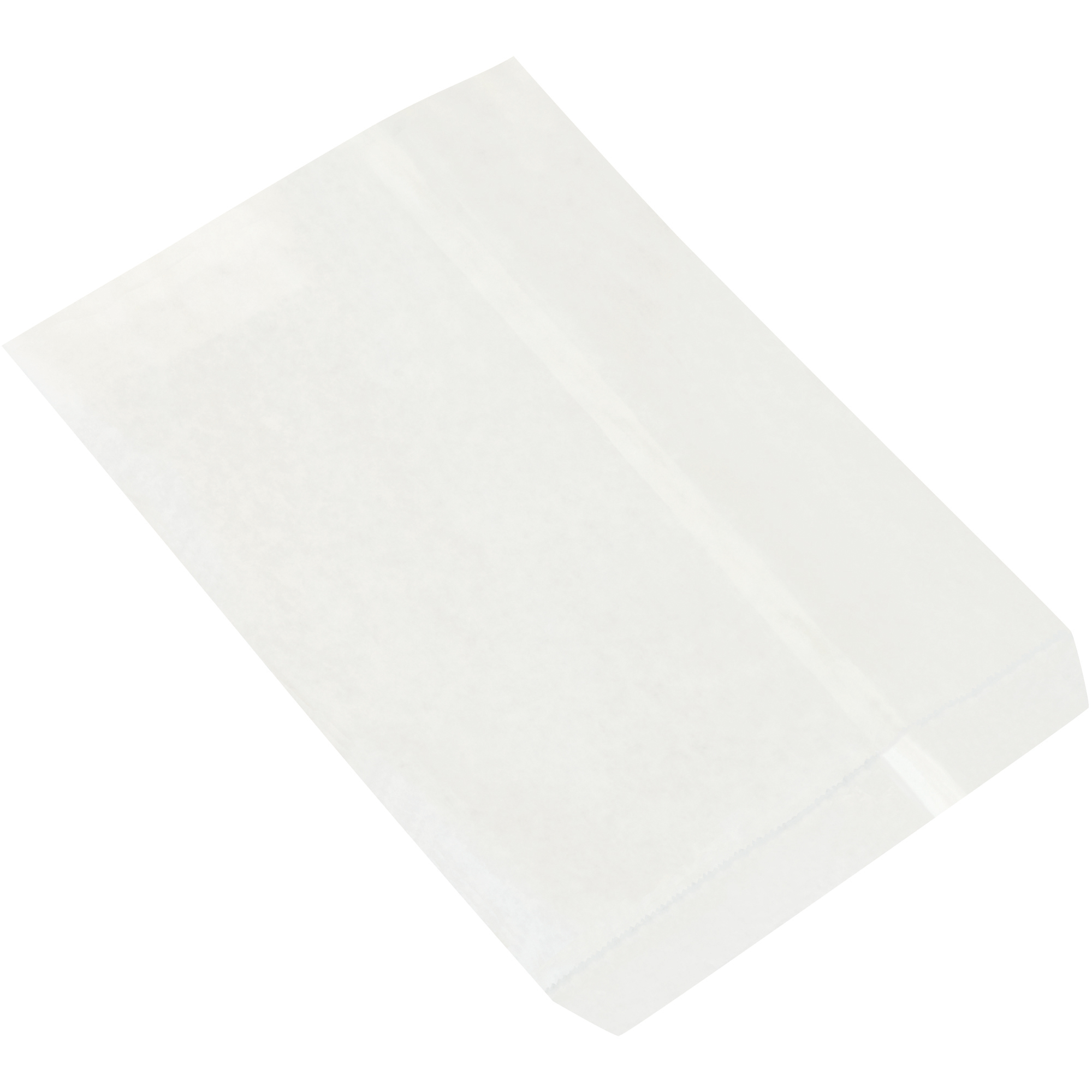 8 1/2 x 11" White Flat Merchandise Bags