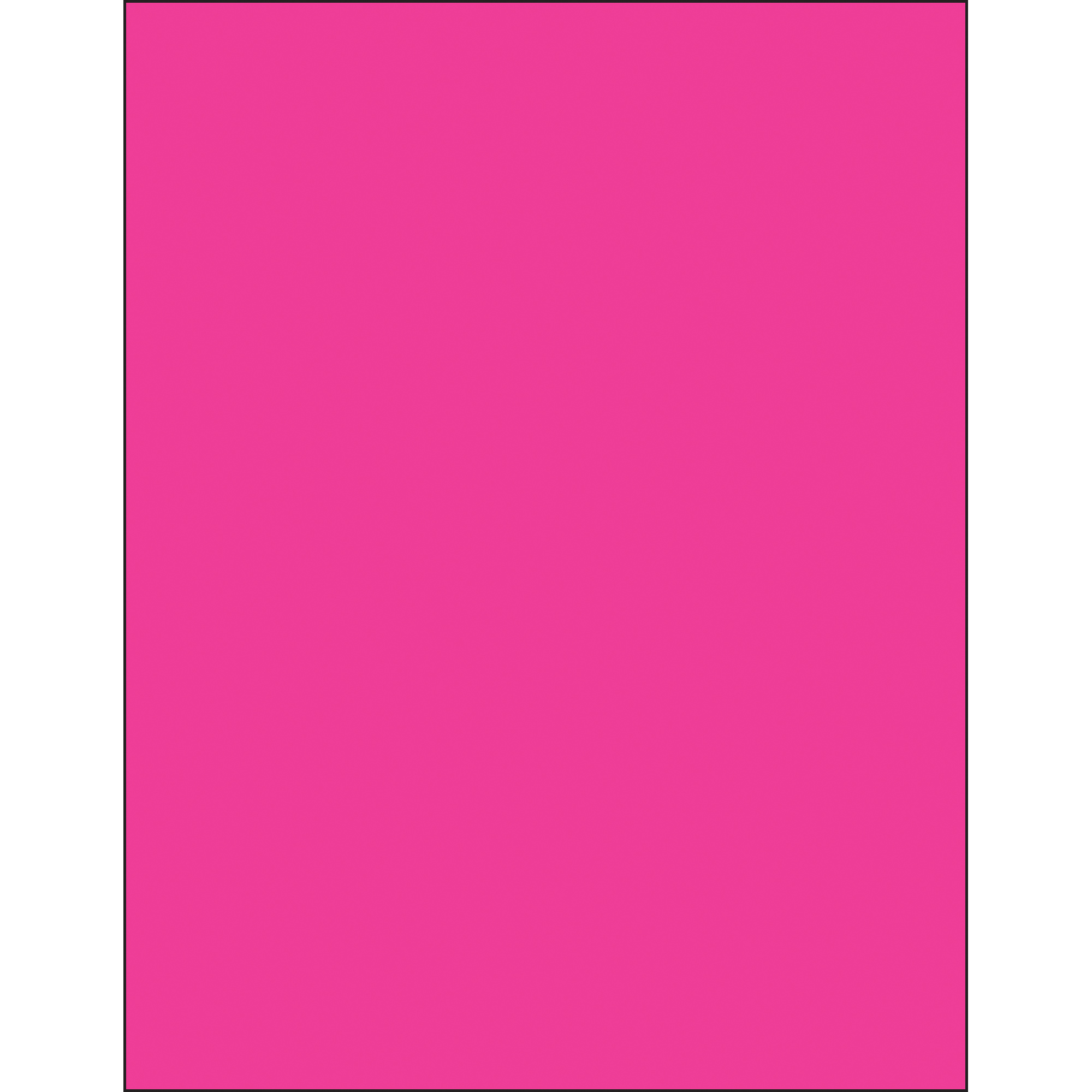 8 1/2 x 11" Fluorescent Pink Removable Rectangle Laser Labels