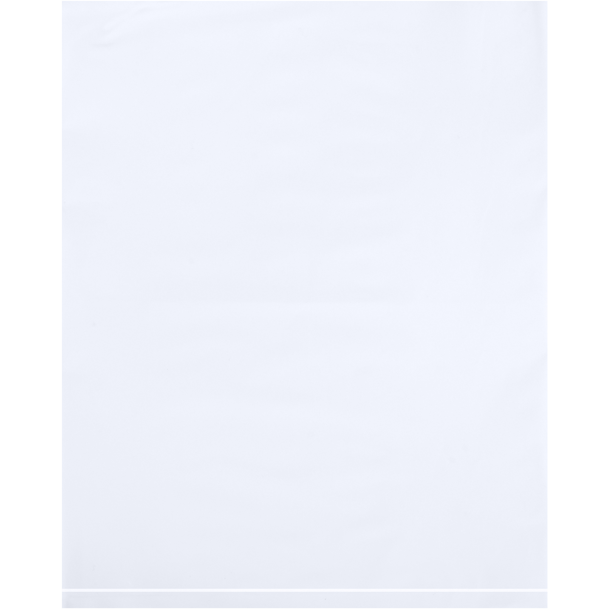 8 x 10" - 2 Mil White Flat Poly Bags