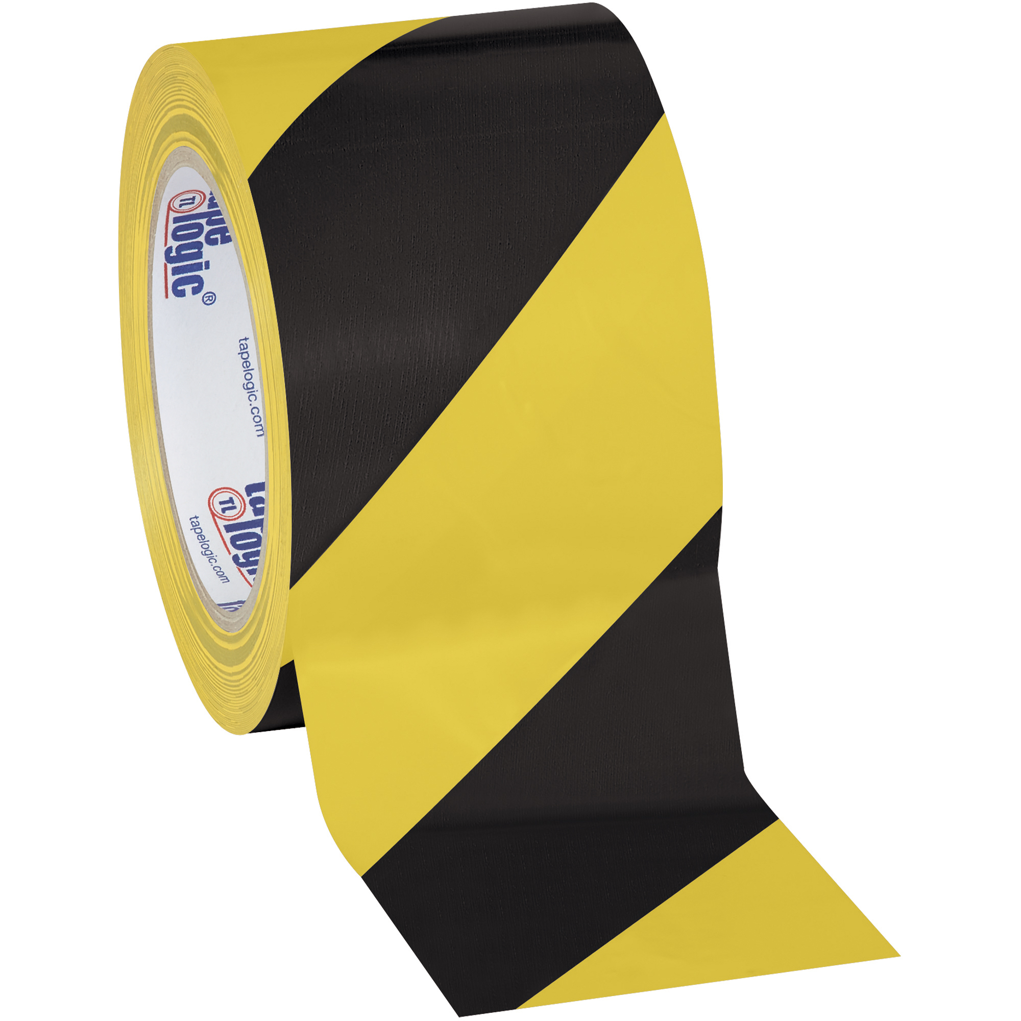 3" x 36 yds. Black/Yellow (3 Pack) Tape Logic® Striped Vinyl Safety Tape