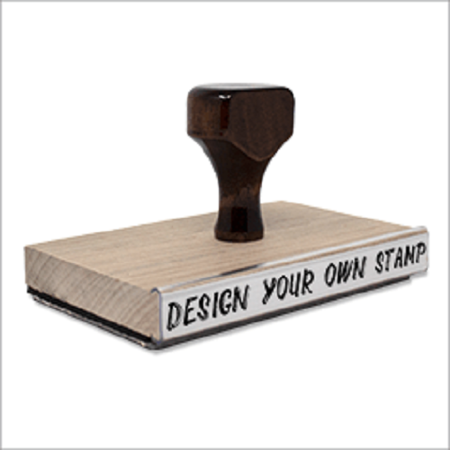 1 1/2" x 5" Hand Stamp