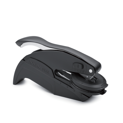 Pocket Embossing Seal 1-5/8" Diameter, Black or Chrome